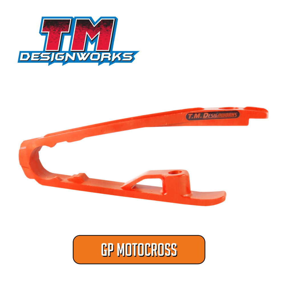 Kit Guia de Corrente Traseiro e Guia Deslizante Dianteiro TM Designworks GP Motocross para KTM SX/SX-F 12/16 com Link Husqvarna 14/16