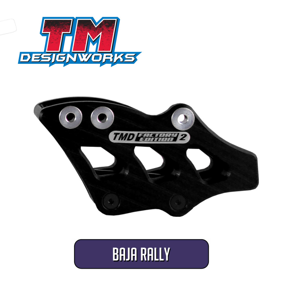 Kit Guia de Corrente Traseiro e Guia Deslizante Dianteiro TM Designworks Baja Rally para Honda CRF250 07/09 CRFX250 07/15 CRF450 07/08 CRFX450 08/15-Preto