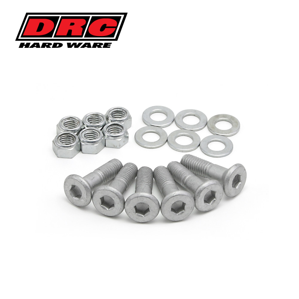 Kit Parafuso para Coroa M8X25mm DRC com Porcas 6 Peças