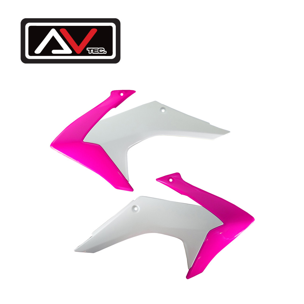 Kit Plástico Avtec para CRF230 15/20 Rosa Fluor/Branco
