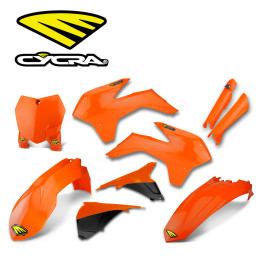 Kit Plástico Cycra Para KTM SX/SX-F/XC/XC-F 13/15 Laranja Com Number Plate Frontal E Protetor De Bengala