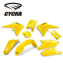 Kit Plástico Cycra para Yamaha YZF250/450 14/17 Amarelo com Number Plate Frontal + Protetor de Bengala