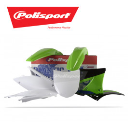 Kit Plástico Polisport para Kawasaki KXF450 09/11 Preto e Verde