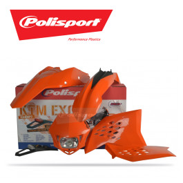 Kit Plástico Polisport para KTM EXC/EXC-F 08/11 Réplica com Carenagem de Farol