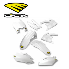Kit Plástico Cycra Honda CRF250 10/13 CRF450 09/12 Branco com Number Plate Frontal + Protetor Bengala