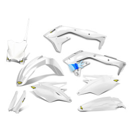 Kit Plástico Cycra para Kawasaki KXF450 16/17 Branco com Number Plate Frontal e Protetor de Bengala