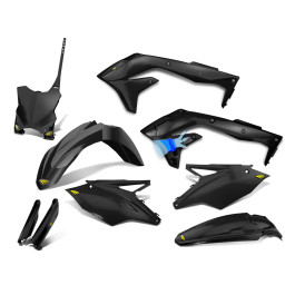 Kit Plástico Cycra para Kawasaki KXF450 16/17 Preto com Number Plate Frontal e Protetor de Bengala