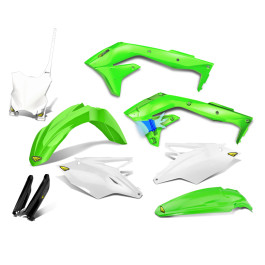 Kit Plástico Cycra para Kawasaki KXF450 16/17 Réplica com Number Plate Frontal e Protetor de Bengala