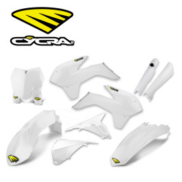 Kit Plástico Cycra KTM SX/SXF 13/15 Branco com Number Plate Frontal + Protetor Bengala