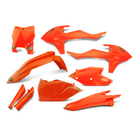 Kit Plástico Cycra para KTM SX/SX-F/XC/XC-F 125-500 16/18 Laranja com Number Plate Frontal e Protetor de Bengala