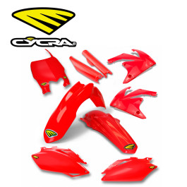 Kit Plástico Cycra Honda CRF 250R 10/13 CRF 450R 09/12 Vermelho com Number Frontal + Protetor Bengala