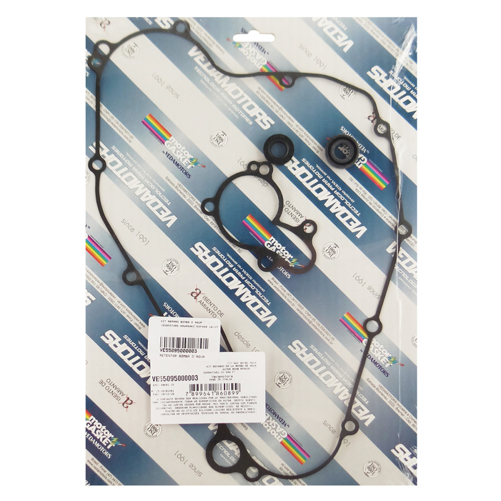 Kit Reparo da Bomba D'Água Vedamotors para Kawasaki KXF450 16/17