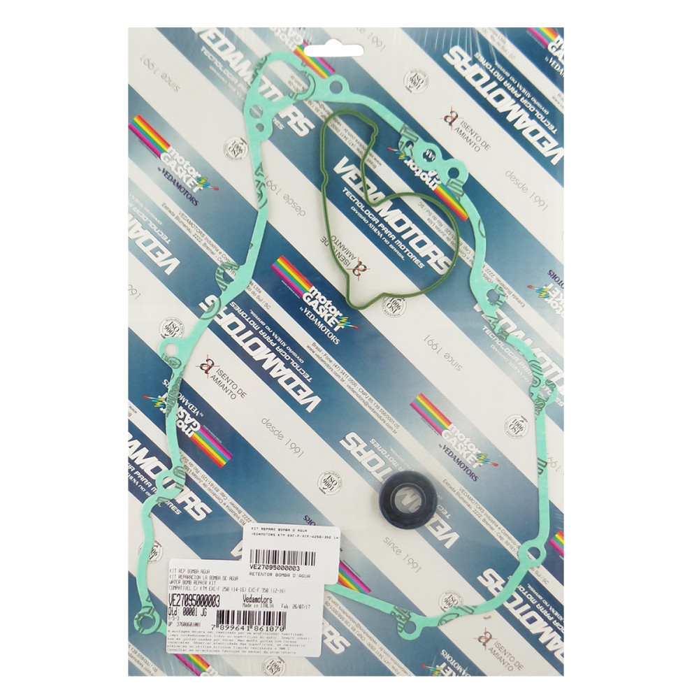 Kit Reparo da Bomba D'Água Vedamotors KTM EXC-F/XCF-W250/300 14/16