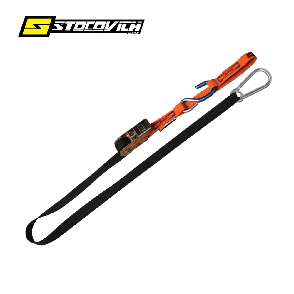 Esticador Stocovich com Catraca Modelo Mosquetão-Laranja