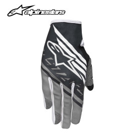 Luva Alpinestars Supermatic 2015-Preta/Branca/Cinza-M