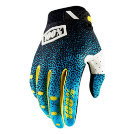 Luva 100% Ridefit Modelo 2018-Cyan/Preto-GG