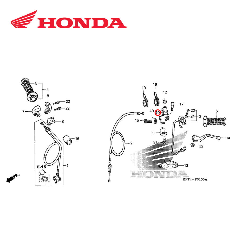 Manicoto de Embreagem Original Honda para CRF230 03/15