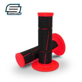 Manopla Edgers A2 Bicomposta-Preto/Vermelho