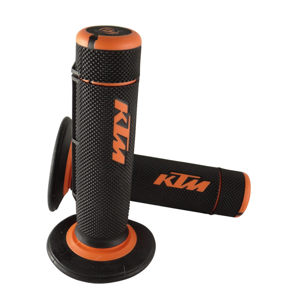 Manopla Original KTM para KTM SX50 12/17 SX65/SX85 09/17 (Preta/Laranja) (Par)