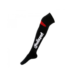 Meião Polisport Adulto-Preto/Vermelho