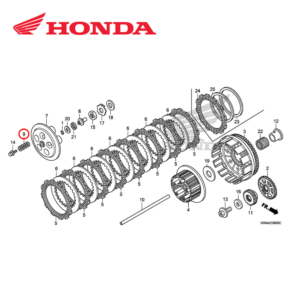 Mola de Embreagem Original Honda para CRF250 10/13