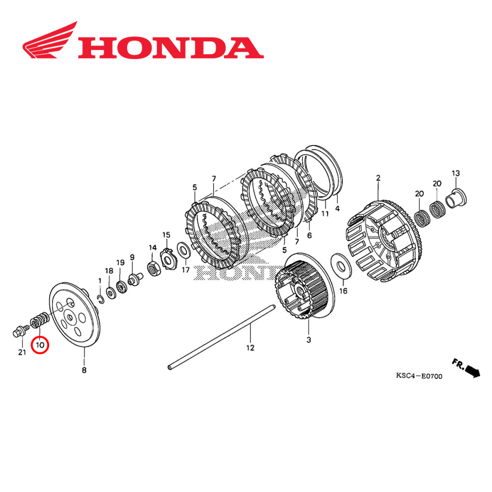 Mola de Embreagem Original Honda para CRF250X 04/17
