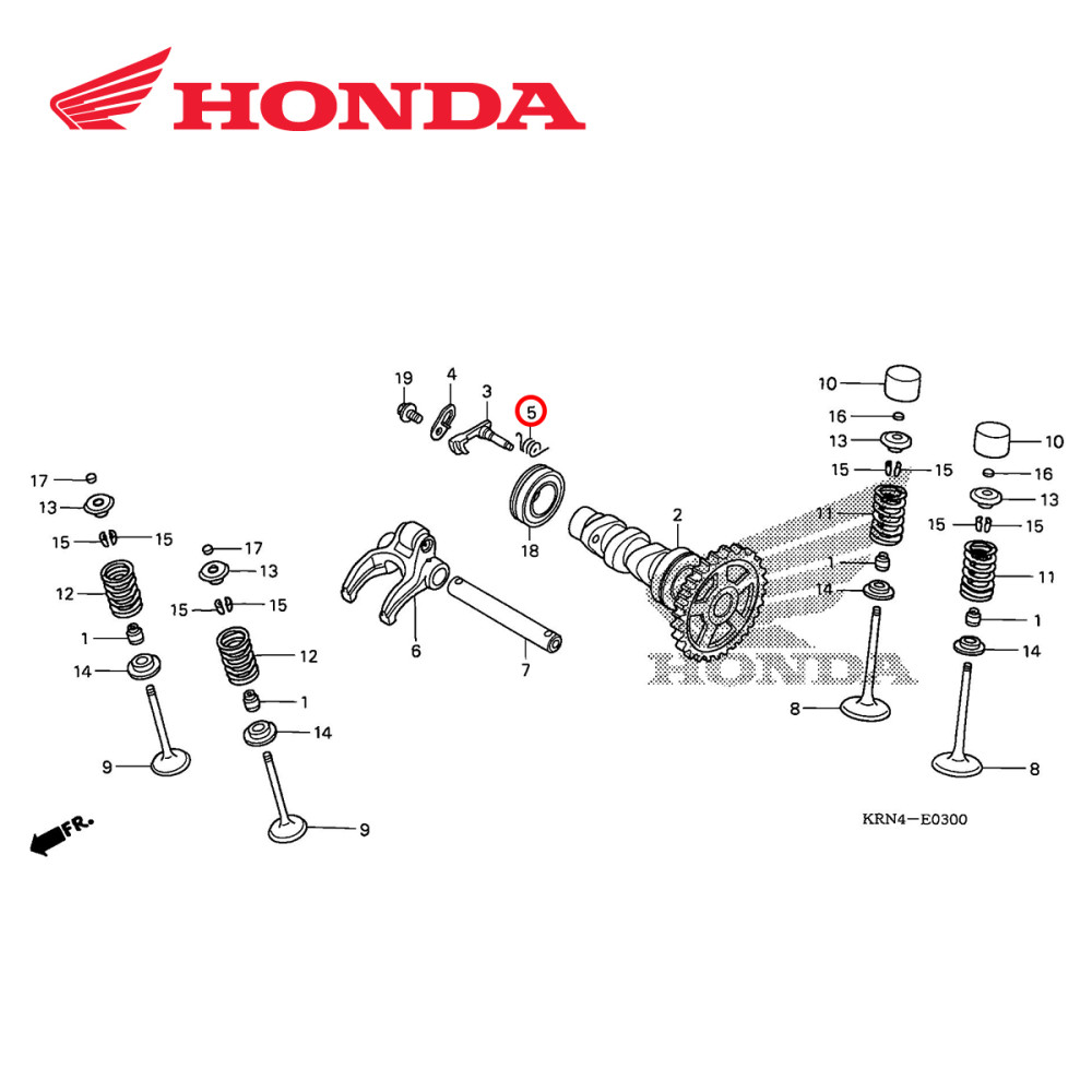 Mola do Descompressor Original Honda para CRF250 04/09 CRFX250 04/17