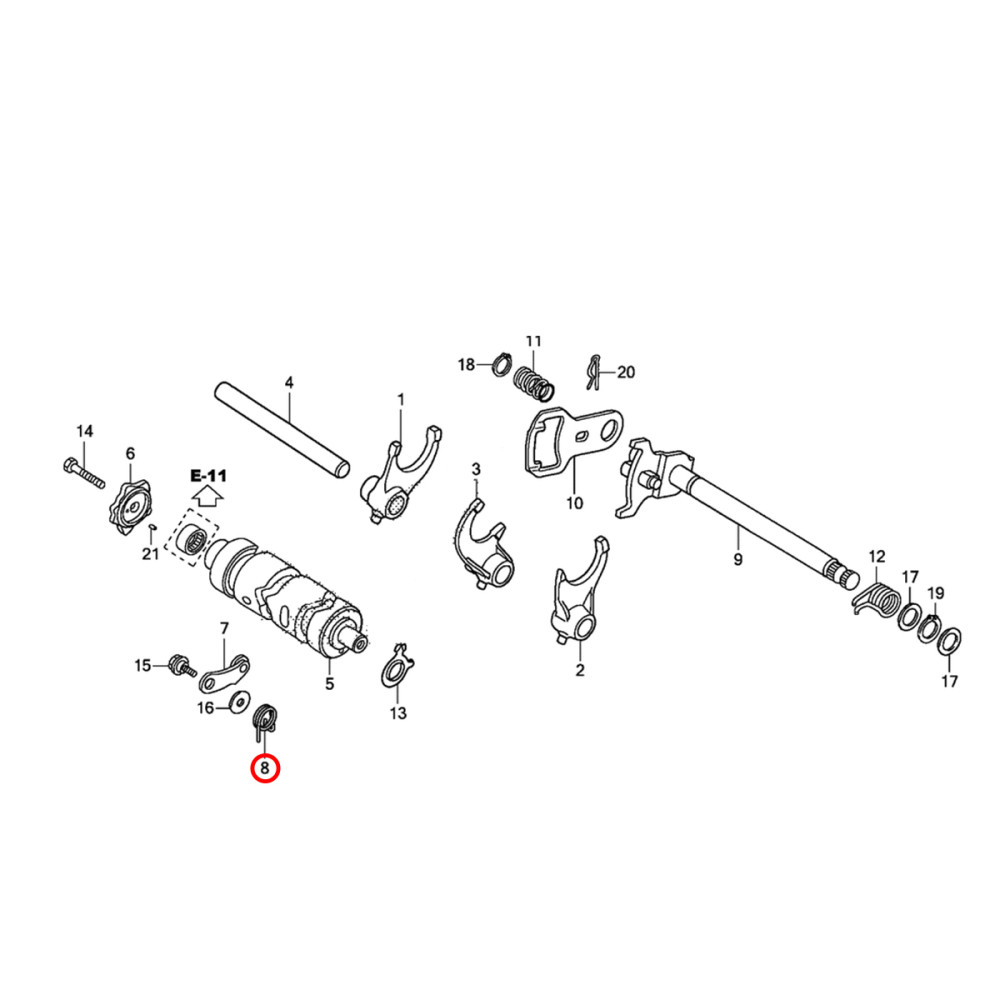 Mola do Trambulador Original Honda CRF230