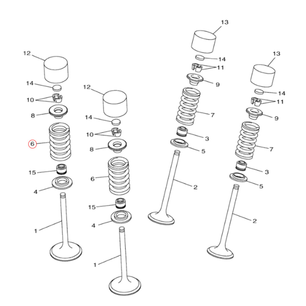 Mola da Válvula de Admissão Original Yamaha YZF250 17/18 YZ250FX 17/18 WRF250 18