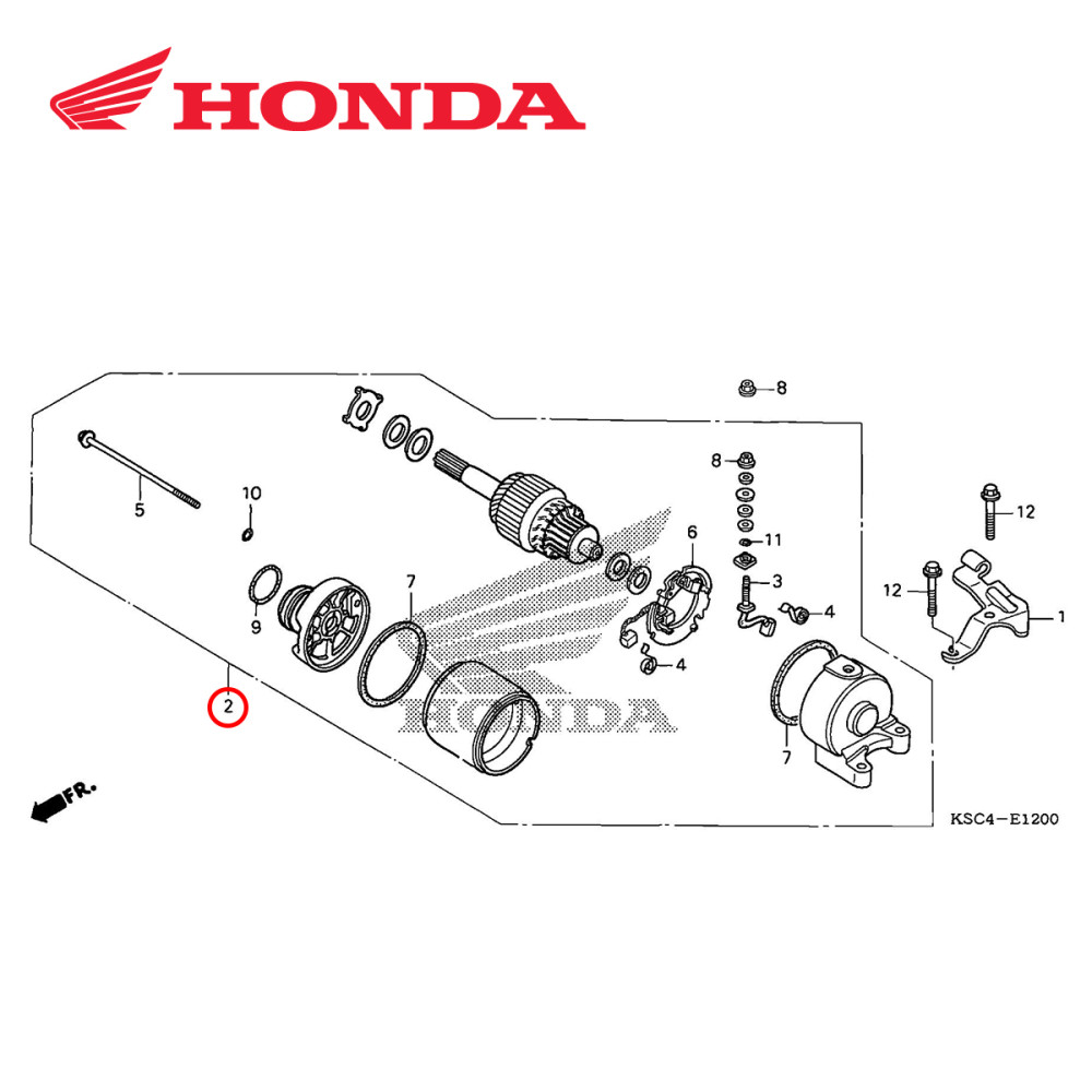 Motor de Partida Original Honda para CRF250X 04/17