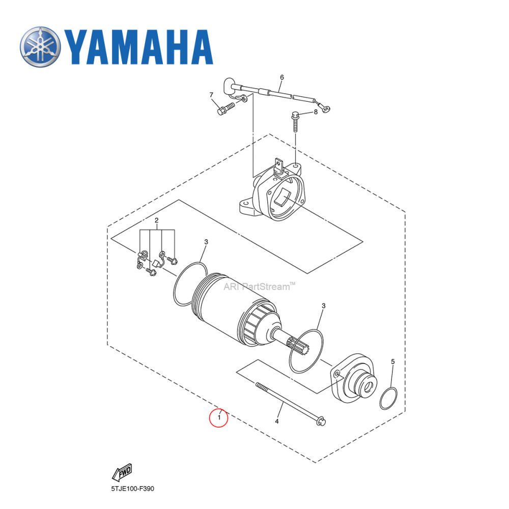 Motor de Partida Original Yamaha para WRF450 07/15
