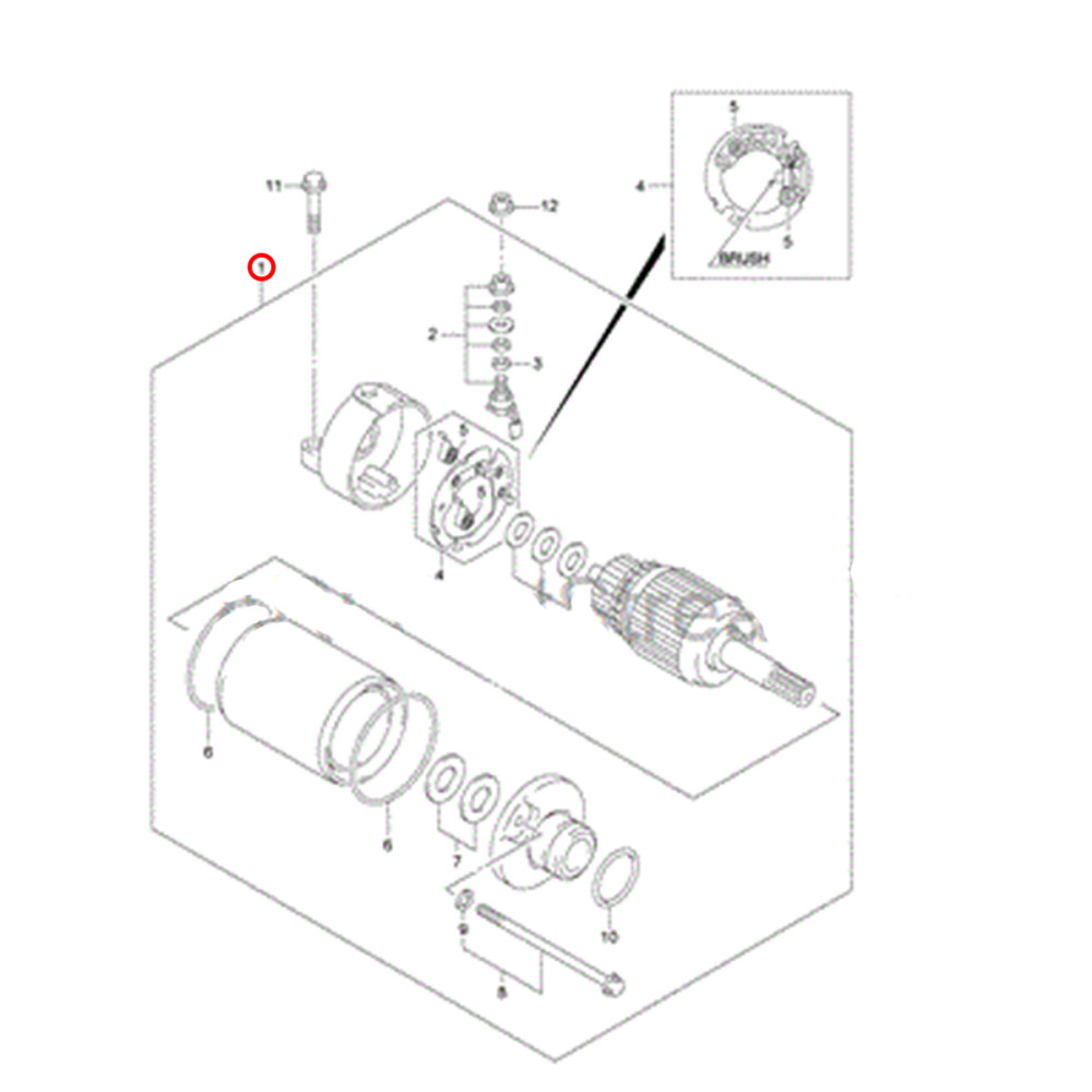 Motor de Partida Arrowhead para Suzuki DRZ400
