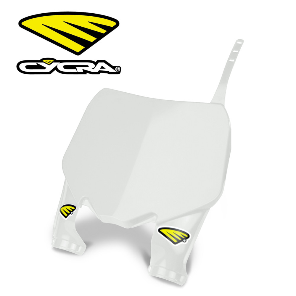 Number Plate Frontal Para Honda  CRF 250R 14/17 CRF 450R 13/16 - Cycra (Natural Branco)