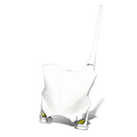 Number Plate Frontal Kawasaki KXF 250 17/23 KXF 450 16/23 Mod. Stadium Branco - Cycra