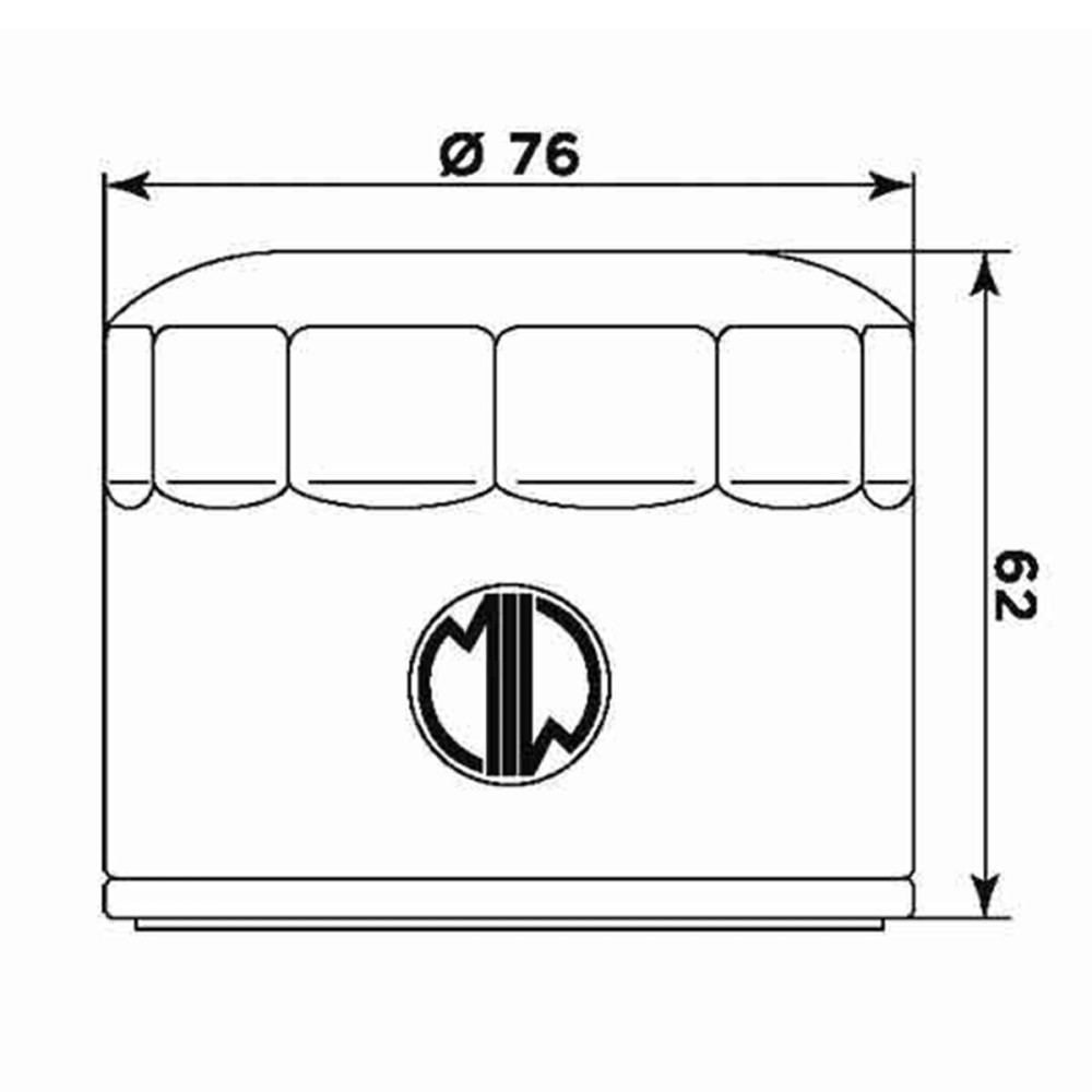 Filtro de Óleo Meiwa para BMW F750GS K80 18 F850GS K81 (18) GS1200R K50 13/17 GS1200R Adventure  K51 14/17 S1000R/RR 09/- K1200/GT/R/S 05/08 R1200 R/RS/RT 15/-