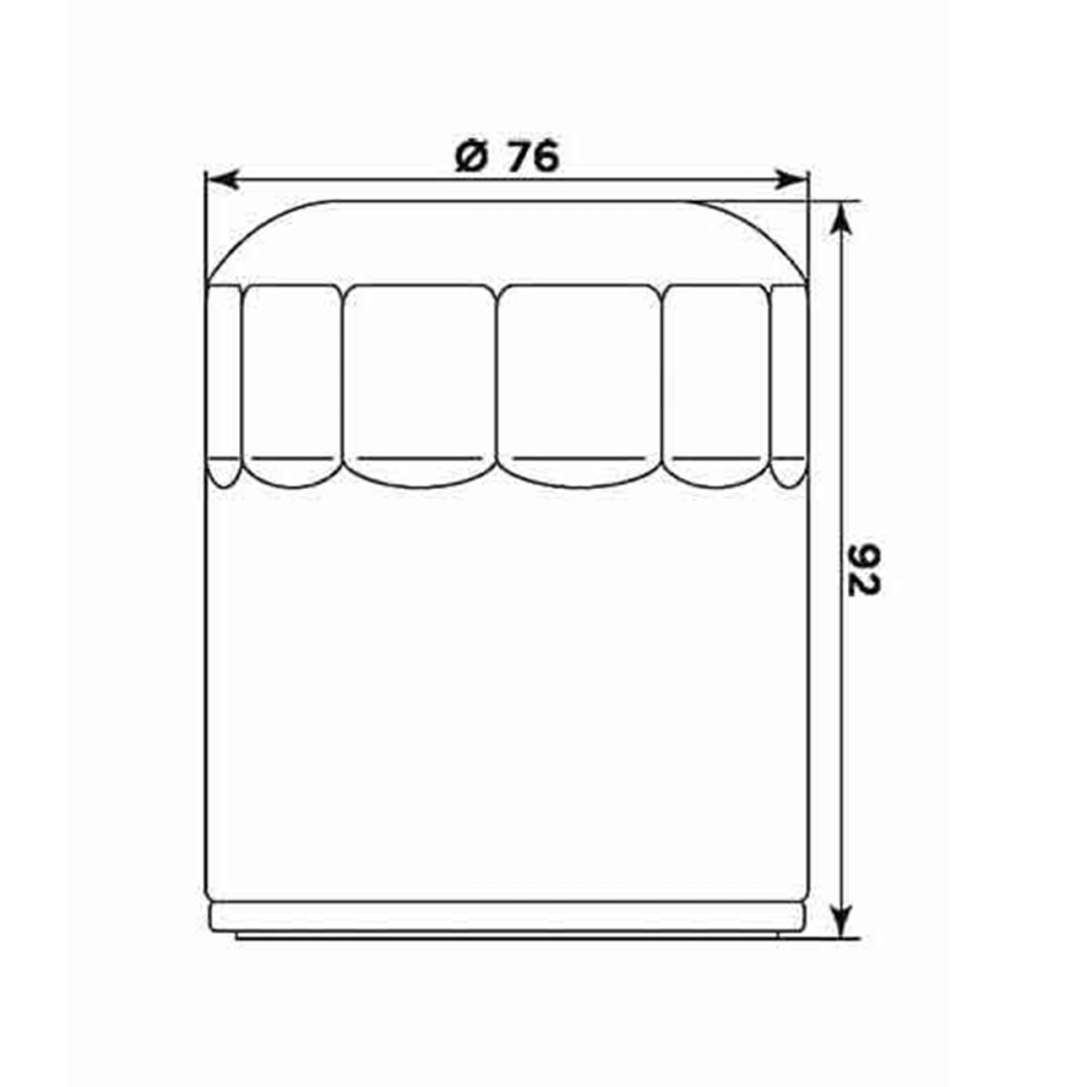 Filtro de Óleo Meiwa para Choromo Harley Davidson Softail / Dyna / Fatboy / Heritage