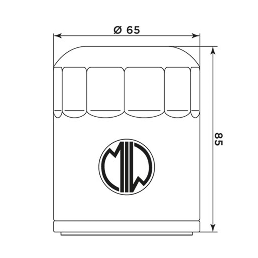 Filtro de Óleo Meiwa para Suzuki DL650 V-Strom 04/12 DL650 V-Strom ABS 10/16 DL1000 V-Strom 02/10 DL1000 V-Strom ABS 14/16 Bandit / Srad 750/1000 Hayabusa / B-King / Burgman