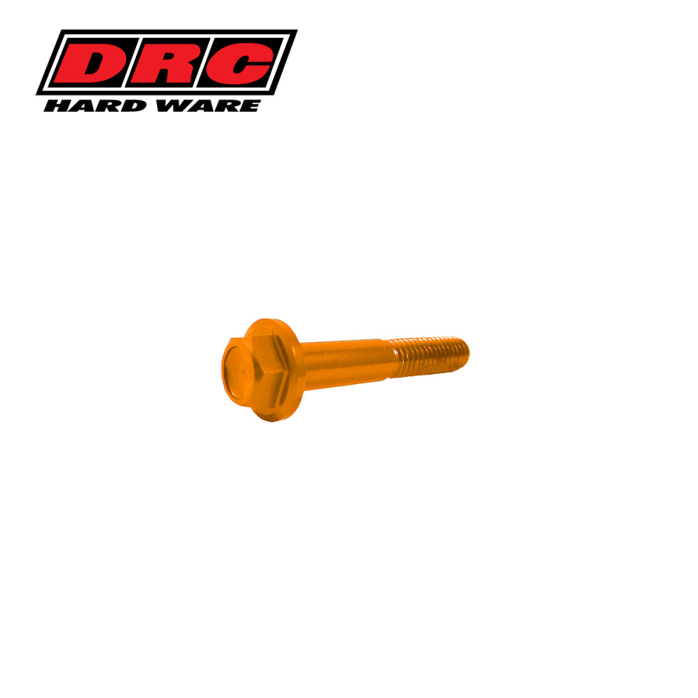 Parafuso de Alumínio DRC Flange Bolt M6 25mm-Gold