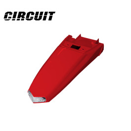 Paralama Traseiro Cicuit Honda CRF230 com Led-Vermelho/Cristal