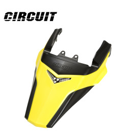 Paralama Traseiro Circuit para Tornado-Preto/Amarelo