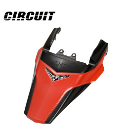 Paralama Traseiro Circuit para Tornado-Preto/Vermelho