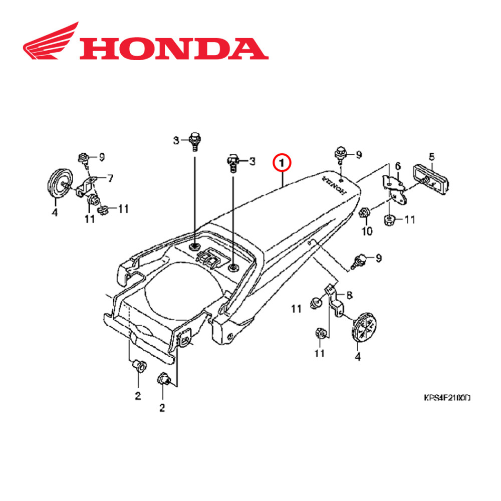 Paralama Traseiro Original Honda CRF 150 / CRF 230 09
