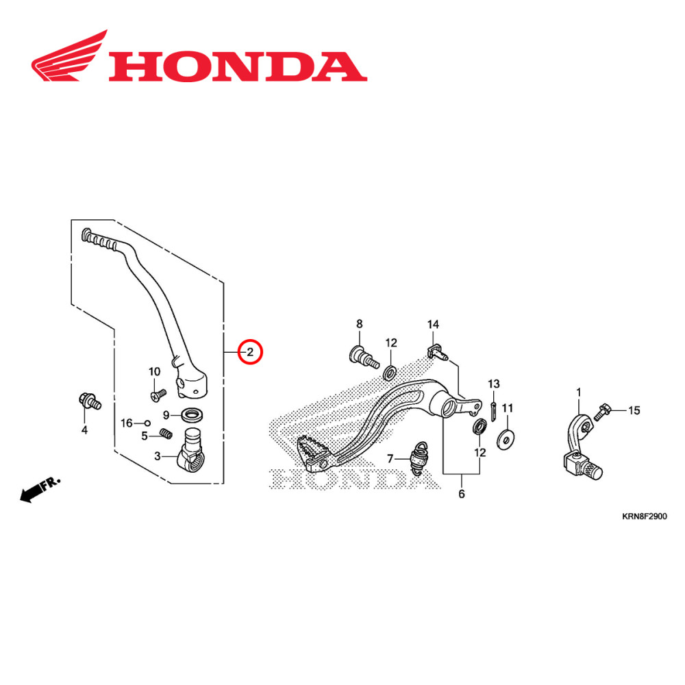 Pedal de Partida Original Honda para CRF250 12/17