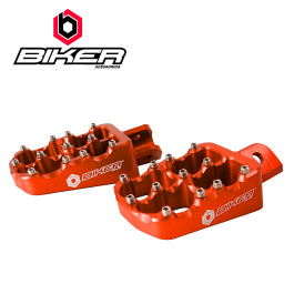 Pedaleira Biker para KTM/Husaberg/Sherco/Husqvarna 14/16 Laranja