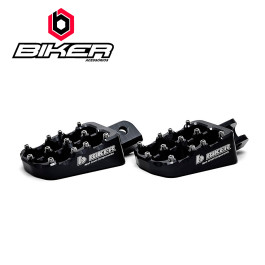 Pedaleira Biker para Kawasaki KXF250/450 KLX450 Preta