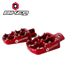 Pedaleira Biker para Honda CR/CRF150/CRF250X/R CRF450X/R Vermelha