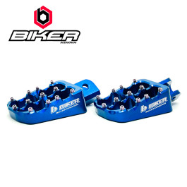 Pedaleira Biker para Yamaha TTR230 Azul