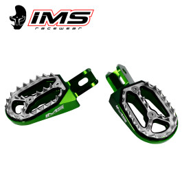 Pedaleira IMS para Kawasaki KXF250 06/11 KXF450 07/11 Verde