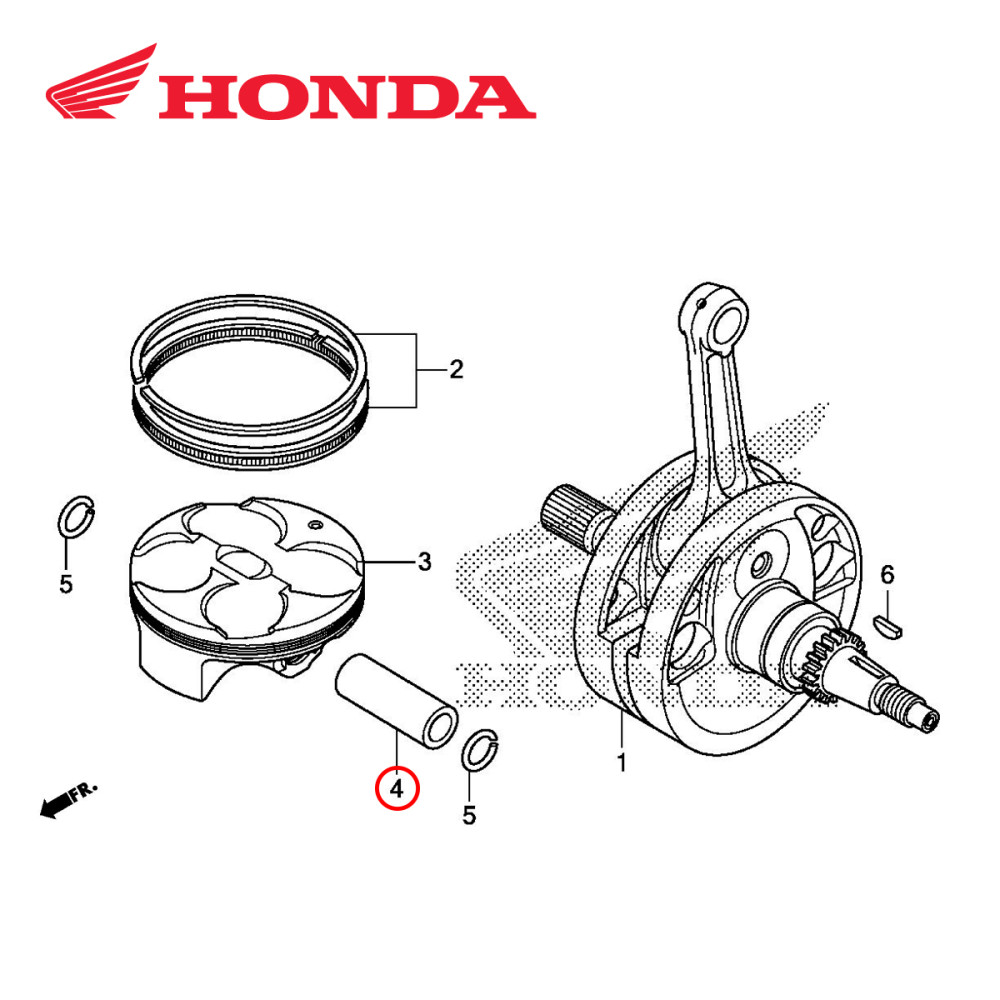 Pino de Pistão Original Honda para CRF250 14/17
