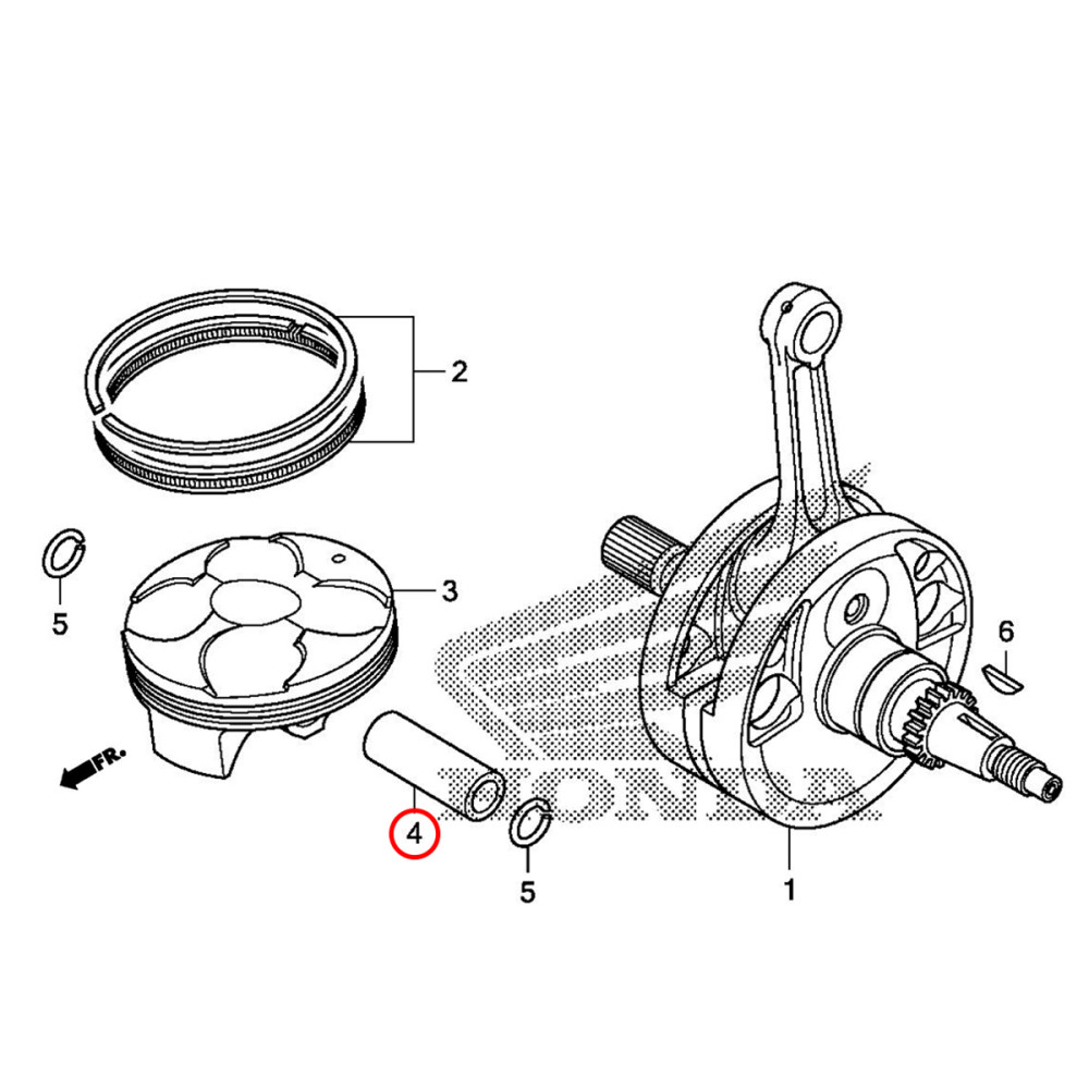 Pino de Pistão Original Honda para CRF250 10/13